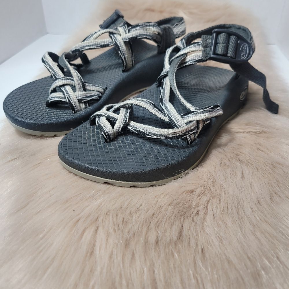 Chaco ZX/2 apex grey strappy outdoor hiking Women's Sandals Size 6